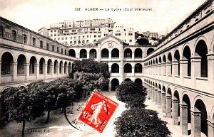 ALGER - LYCEE - COUR INTERIEURE - 1913